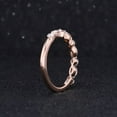 thumbnail image 2 of 1CT Marquise & Round Cut Lab Created Diamond Wedding Band RIng 14k Rose Gold Plated Sterling Silver, 2 of 3