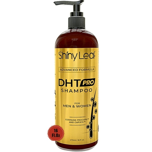 Shiny Leaf DHT Pro Shampoo - Anti-Thinning Shampoo for Men and Women, Shampoo for All Hair Types, ft. Procapil, Capixyl for Thicker Hair, 16 fl. oz