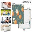 thumbnail image 6 of Yayeee 100% Cotton Hand Towels for Bathroom 16" x 28" Soft Absorbent Kitchen Towel, Retro Floral Orange, 6 of 7