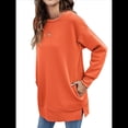 thumbnail image 3 of Sudaderas para Mujer, Sudaderas de Cuello Redondo de A , Suéteres Casuales Holgados, Conjuntos Cómodos de Otoño. Naranja M, 3 of 9