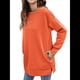 thumbnail image 3 of Sudaderas para Mujer, Sudaderas de Cuello Redondo de A , Suéteres Casuales Holgados, Conjuntos Cómodos de Otoño. Naranja L, 3 of 9