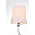 thumbnail image 3 of Living District Colson 4-Light Metal & Fabric Bath Sconce in Chrome/White, 3 of 5