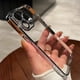 thumbnail image 2 of Luxury Plating Clear Silicone Phone Case For iPhone 15 14 13 12 11 Pro X XR XS Max 7 8 Plus Mini Lens Protection Case Back Cover, 2 of 5