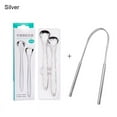 thumbnail image 2 of 2Pcs/Set Tongue Scraper Cleaner Stainless Steel Bad Breath Clean Hygeian Oral Care Tool, 2 of 2