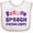 White and Pink, variant on Inktastic Future Speech Pathologist Boys or Girls Baby Bib