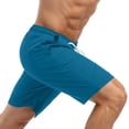 thumbnail image 4 of POTETI Swim Shorts Men Quick Dry Solid Holiday Casual Board Shorts Swimsuit, 4 of 5