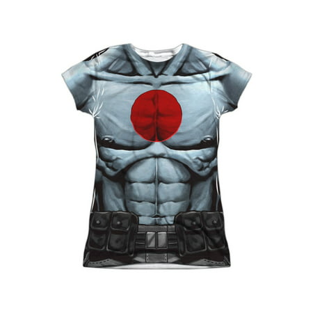Bloodshot Comics Superhero Shirtless Costume Juniors Front Print T-Shirt