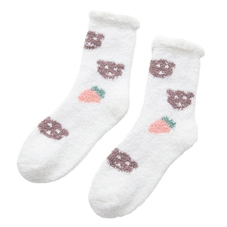 

Womens Fuzzy Socks Cozy Fluffy Winter Cabin Slipper Warm Fleece Soft Thick Comfy Socks I