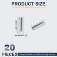 thumbnail image 2 of Uxcell Slotted Spring Pin 304 Stainless Steel Split Roll Pins Spring Dowel for Home Improvement Automotive Machine Repair 1/4" x 3/4" (6.35mm x 20mm) 20, 2 of 7