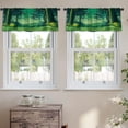 thumbnail image 2 of LALILO Kitchen Curtain Valance High Quality Horizontal With Rod Pocket Window Curtain 52"x 18" Set of 2, 2 of 5