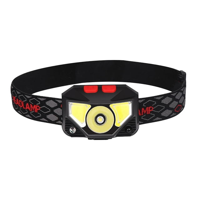Built-In Battery Xpg+Cob Red and White Headlight Chargeable Induction Bright Headlamp Lightweight Headlamp