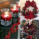 thumbnail image 5 of 1000/50x Mini bayas artificiales, bayas rojas falsas, estambres de cereza para Navidad, adorno de corona floral, decoración para fiesta de Año Nuevo, hogar, 5 of 5