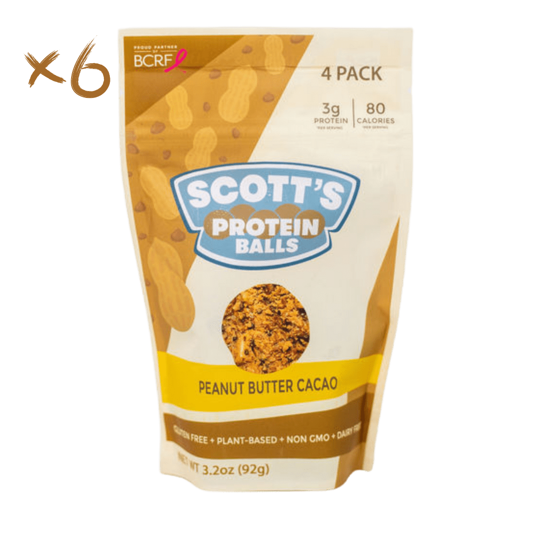 Scott's Protein Balls Peanut Butter Cacao Plant Based Protein Balls