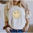 thumbnail image 2 of SMILEY FACE Garment Dyed Graphic T-Shirt, 2 of 6