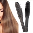 thumbnail image 4 of Hair Straightener Brush, Heat-resistant Styling Faster Quality Springs Hair Straightening Brush  For Woman For Home For Girls, 4 of 8