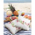 thumbnail image 4 of Outdoor Throw Pillow Cover Poppy Flowers Branch and Butterfly Waterproof Cushion Covers 2 Pack Watercolor Florals on White Pillow Cases Home Decoration for Patio Garden Couch Sofa, 4 of 7
