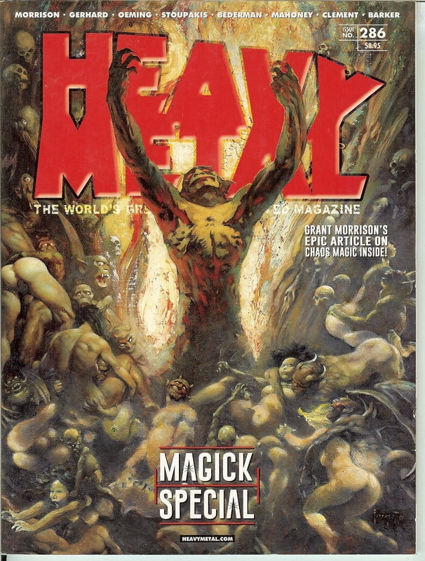 Vintage 2017 Heavy Metal Magazine #286 VF Frank Frazetta Cover Art Magick Spc.