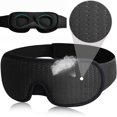 thumbnail image 5 of 3D Eye Masks for Sleeping, 100% Blackout Blindfold Light Soft Sleep Mask, Breathable, Light-Blocking, Three-Dimensional Eye Protection Eye Mask for Sleeping, Navy blue, 5 of 8