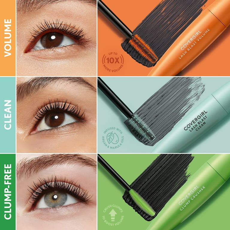 まゆげ　CGRY／BLK M COVERGIRL Lash Blast Clump Crusher Mascara, 800 Very Black, 0.44