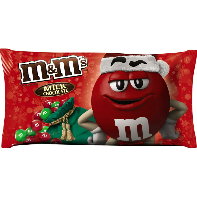 galleri buket efterfølger M&M's Red and Green Milk Chocolate Candy, 11.4 oz. - Walmart.com