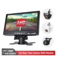thumbnail image 2 of MJDOUD 7 Inch Car AHD Monitor with Rearview Camera 1080P Night Vision 24V Rear Camera Monitor Set for Parking 1024*600 Screen ,Clear Images, 2 of 7