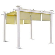 10' x 10' Andalusia Pergola With Pull-Down Shades