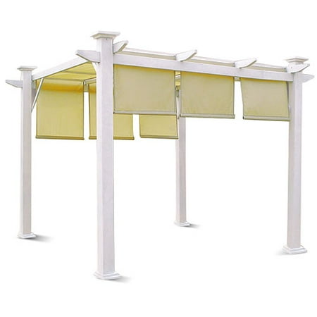 10' x 10' Andalusia Pergola With Pull-Down Shades