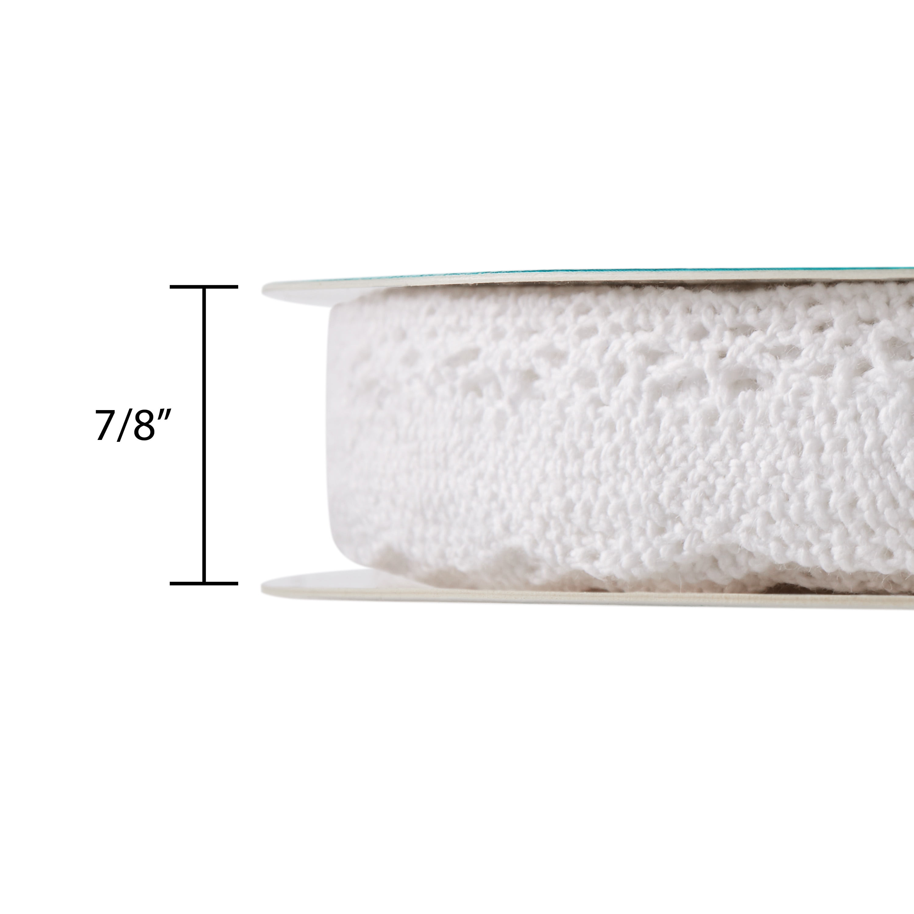 The Pioneer Woman White Crochet Lace Scalloped Edge Trim Ribbon, 7/8 in x 20 Yards