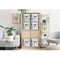 thumbnail image 4 of Sorbus Fabric Foldable Storage Cubes Organization Bins, Great for Home Organization, Living Room, Cube Storage Bins, for Closet, Nursery, Playroom, College Dorm, Marble Print Fabric, White, 4 of 7