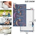 thumbnail image 3 of SKYSONIC Bathroom Hand Towels 2 Pack, Blue Giant Mushroom, Cotton Bath Towels Lightweight Quickdry for Bathroom Ktichen Travel Gym, 16"×28", 3 of 7