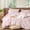 Blush Pink, variant on Beige Floral Comforter Set Queen Size, Beige Leaf Floral Stripe Bedding Set, 3 Pieces 100% Cotton Comforter with 2 Pillowcases, Soft Lightweight Neutral Bedding Set All Seasons