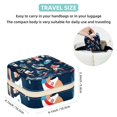 thumbnail image 5 of Rugby Travel Portable Square Jewelry Organizer: Necklace Holder, Bracelet Holder, and More for Stylish Girls and Women, 5 of 6