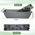 thumbnail image 2 of 6 Pcs 24 inch Window Box Planter, Large Rectangular Flower Planter Boxes with Shelf Insert Plastic for Indoor and Outdoor Garden, Balcony Home Decor (6, 24 inch), 2 of 7