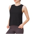thumbnail image 2 of ECZHAW Women's Workout Tops in Ice Silk Quick Dry Sleeveless, 2 of 3
