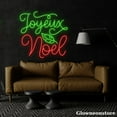 thumbnail image 4 of Glowneon Joyeux Noel Neon Sign, Merry Christmas LED Sign, Merry Christmas Neon Light, 4 of 5