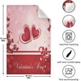 thumbnail image 3 of Dreamtimes Valentine's Day Flower Floral Kitchen Towels Dish Bar Tea Towel Dishcloths Set of 4 Super Absorbent Soft 18 x 28 inches, 3 of 7