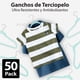 thumbnail image 4 of MAGMALIFE 50 Ganchos de Terciopelo para Ropa Infantil, Gancho Plateado Giratorio de 360 Grados, Adecuado para Todo Tipo de Ropa, Antideslizante, 35 cm de Largo (Menta), 4 of 7