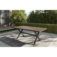 thumbnail image 3 of Pemberly Row Coastal Brown Aluminum Rectanglular Patio Table, 3 of 10