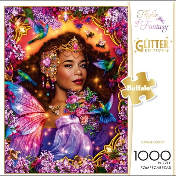 Buffalo Games - Josephine Wall - Glitter Edition - Summer Queen - 1000 Piece Jigsaw Puzzle