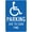Warning Sign 4, variant on Handicap Parking Sign (Handicapped) - 8"x12" Metal Security Tin Warning Sign, Accessibility Decor for Street Business Home Parking Lot