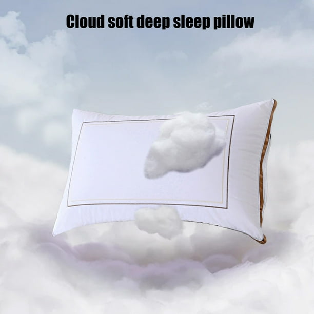 Almohada alternativa de plumas de grado hotel • Suave y de soporte • 45x70cm • Lavable a máquina • Para personas que duermen boca arriba, de lado y boca abajo