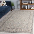 thumbnail image 2 of SAFAVIEH Metro Jannine Medallion Area Rug, Grey/Rust, 6' x 6' Square, 2 of 11