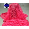 thumbnail image 3 of MDS Pack of 100 Yard Solid Lace Trim Fabric for Wedding Decoration by 55”- Magenta, 3 of 5