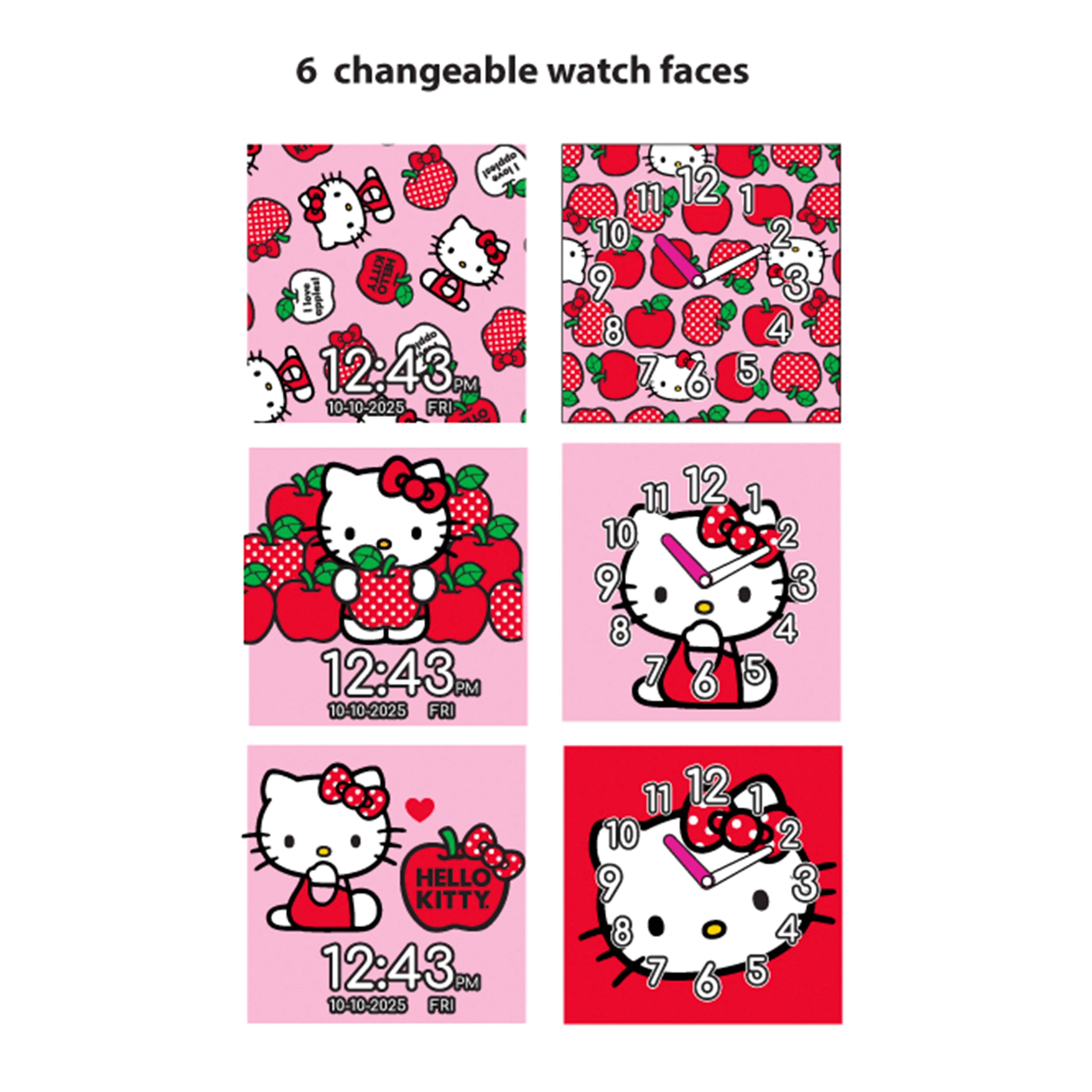 Hello Kitty Adult iTime Digital Smart Watch with White and