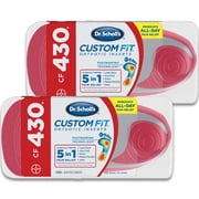 (2 pack) Dr. Scholl's Custom Fit CF430 Orthotic Shoe Inserts for Foot, Knee and Lower Back Relief, 2 Pairs