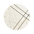 thumbnail image 4 of Home Square 16" Tripod Table in Gold Inlay White & Gold - Set of 2, 4 of 8