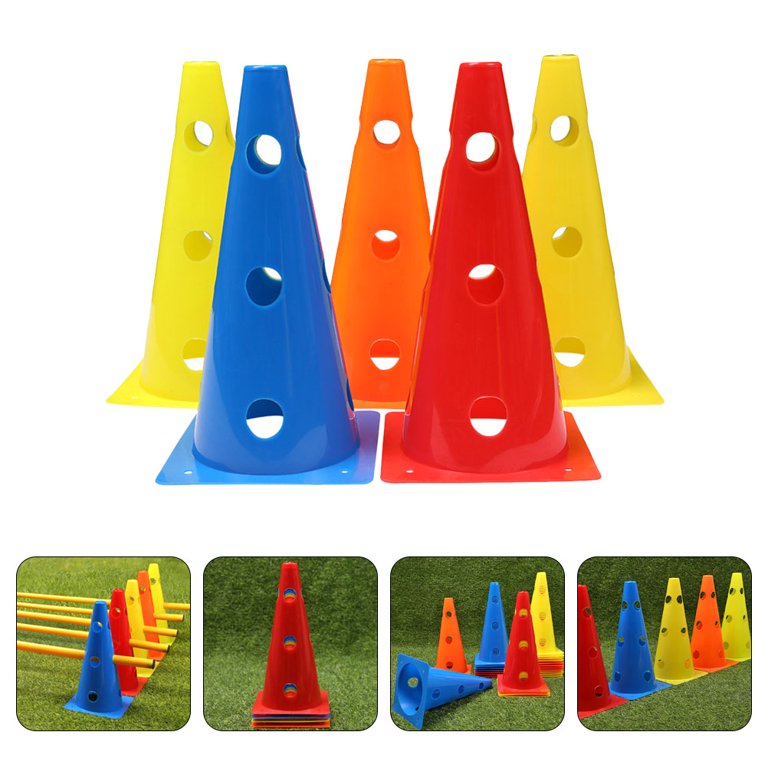 5Pcs Football Flexibility Training Obstacles Hollow Out Training Cones  Marker Cones 