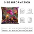 thumbnail image 5 of Orinice Flowers Graphic Decorative Cushion Throw Pillow Cover for Home Couch Square Living Room Bed Sofa Soft and Durable 1PC 22x22in, 5 of 5
