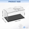 thumbnail image 3 of Caja de Exhibición de Acrílico de 1 Paquete, 7.9x3.9x3.9 Pulgadas/20x10x10cm Caja de Exhibición Transparente de Acrílico con Base de Madera Negra [Negro, Transparente], 3 of 6