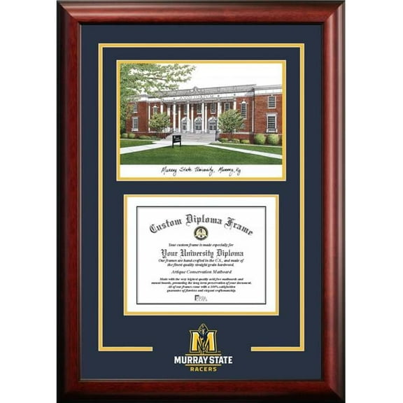 Campus Images KY984SG-1411 11 x 14 in. Murray St. Racers Spirit Graduate Diploma Satin Mahogany Frame